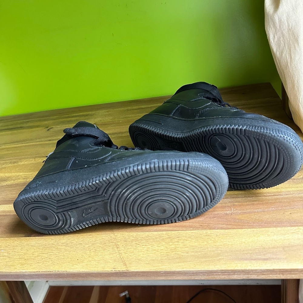 Black High-top Nike Air Force 1s - Picture 4 of 5